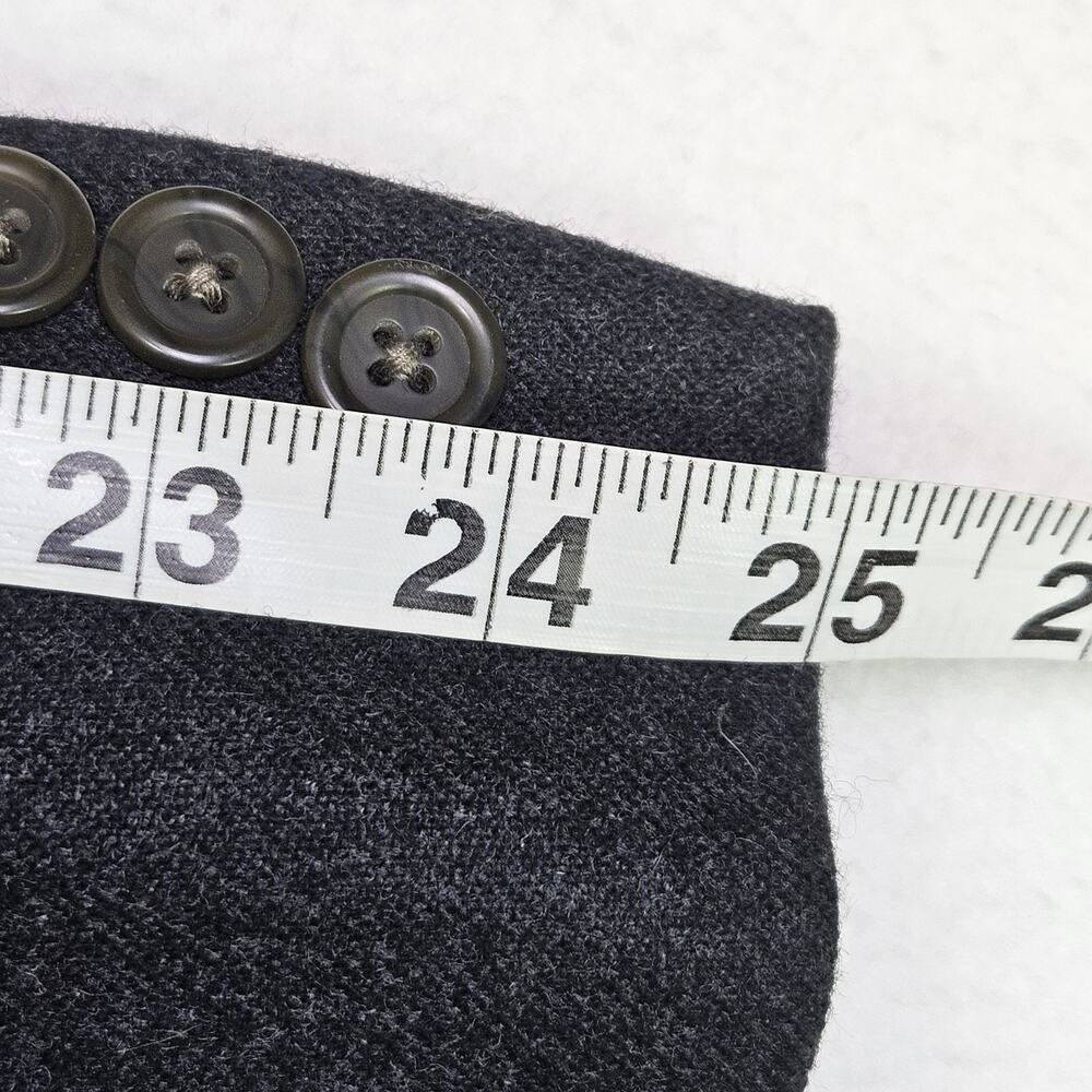 Ralph Lauren Wool Cashmere Blazer Mens 44R Charcoal Gray Flannel Sport Coat Soft - Picture 13 of 16